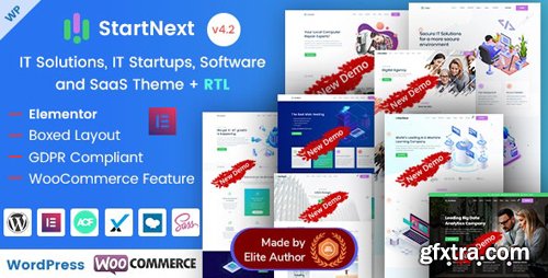 ThemeForest - StartNext v4.2 - Elementor IT & Business Startups WP Theme - 23715707 - NULLED