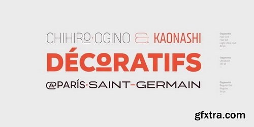 Organetto Font Family