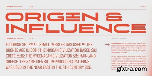 Organetto Font Family