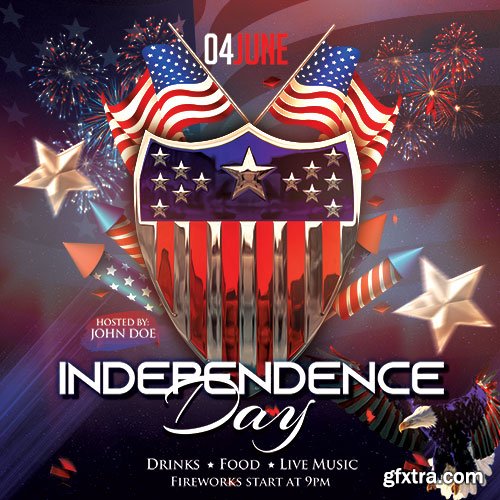 Independence Day - Premium flyer psd template