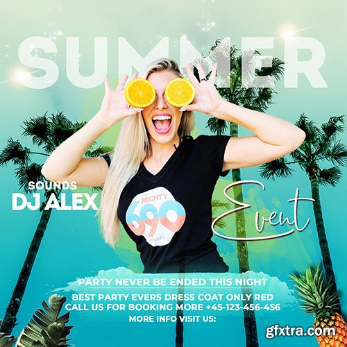 Summer Event - Premium flyer psd template