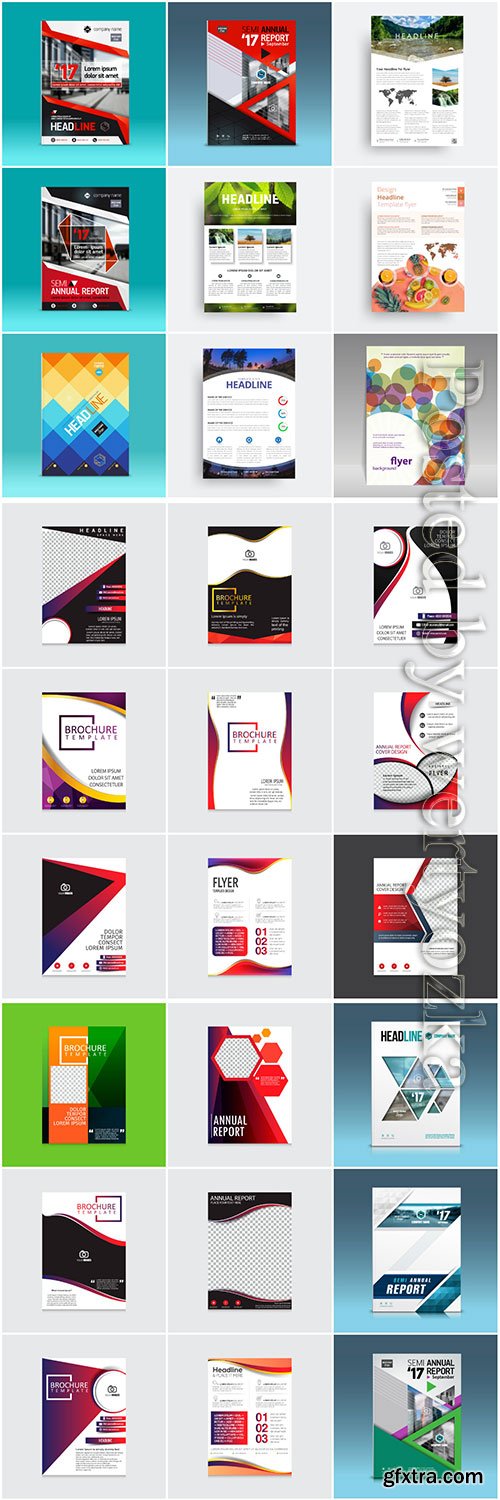 Brochures collection in vector, business name for company # 3