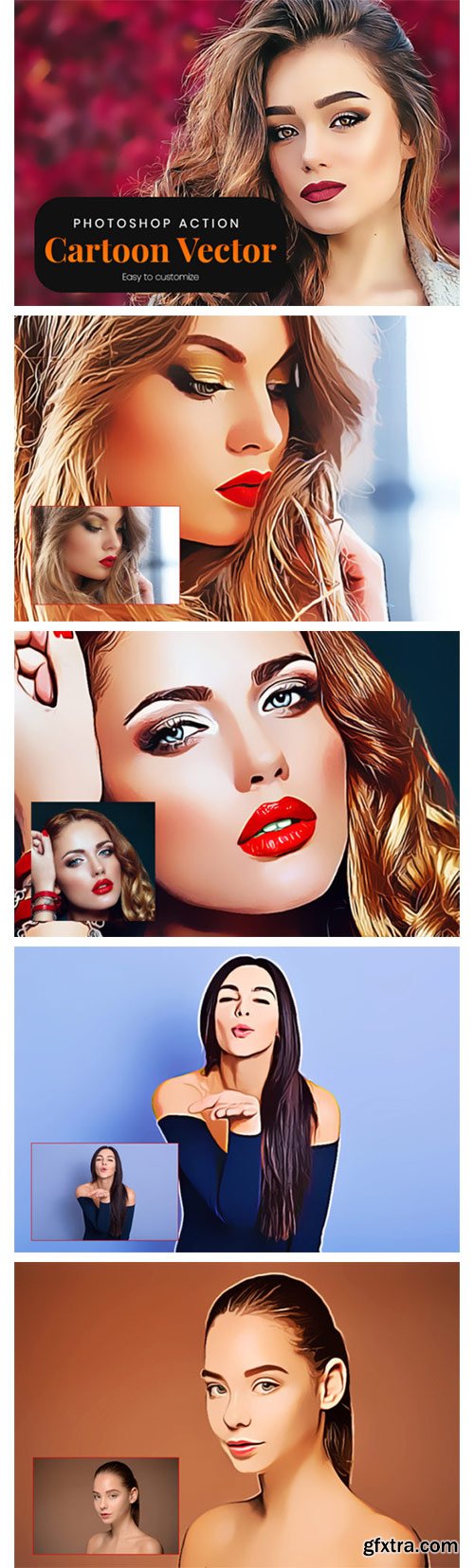 Cartoon Vector - Photoshop Action 4746456