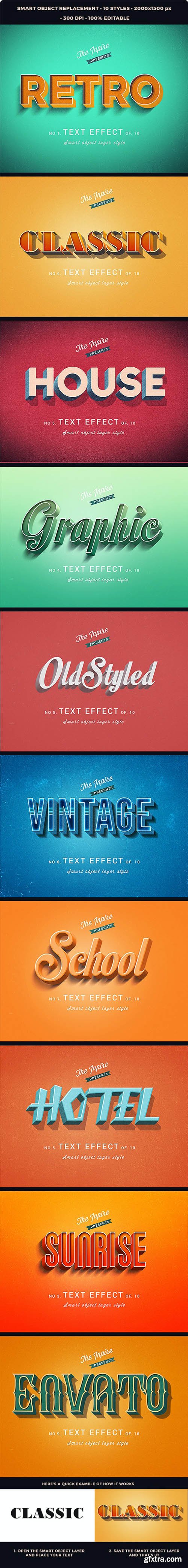 GraphicRiver - 3D Vintage Retro Text Effcets V2 27625402