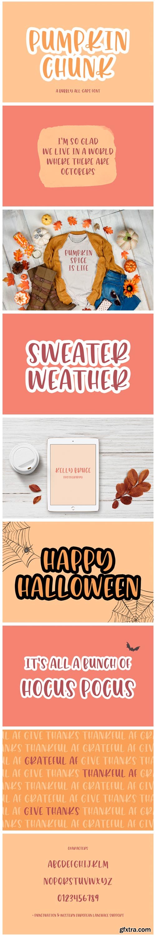 Pumpkin Chunk Font