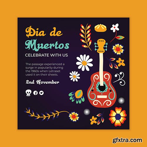 Dia De Muertos Concept Template