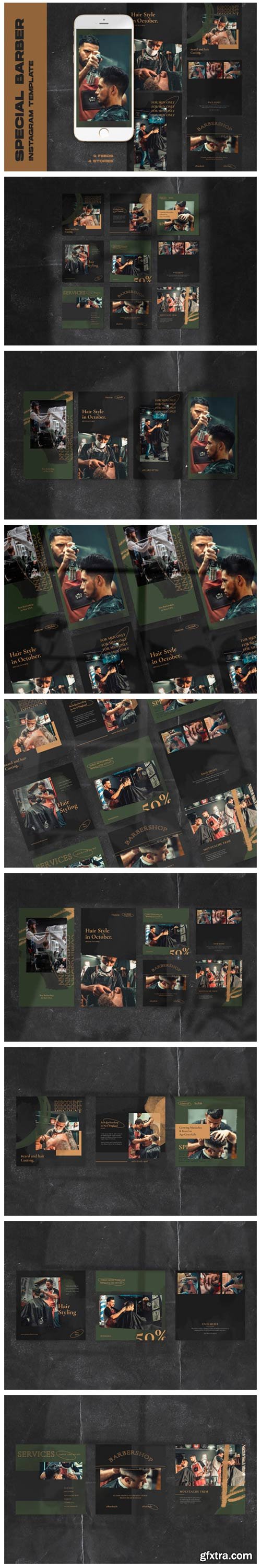 Special Barbershop Instagram Templates 4960111