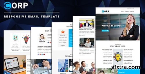 ThemeForest - Corp v1.0 - Responsive Email Template with Online StampReady & Mailchimp Editors - 23320225