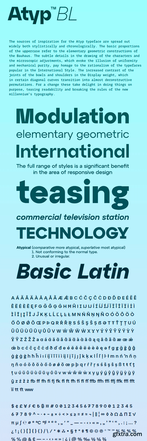 Atyp BL Font Family