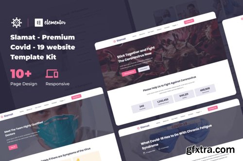 ThemeForest - Slamat v1.0 - Pandemic Awareness Website Template Kit - 28408082