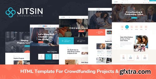 ThemeForest - Jitsin v1.0 - HTML Template For Crowdfunding Projects & Charity - 28299697