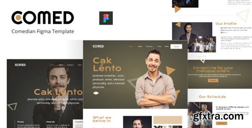 ThemeForest - Comed v1.0 - Comedian Figma Template - 28496722