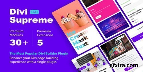 Divi Supreme Pro v3.6.7 - Custom & Creative Divi Modules To Help You Build Amazing Websites