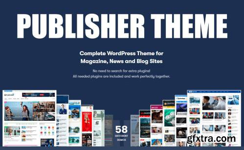 Publisher v7.7 - Complete WordPress Theme for Magazine, News and Blog Sites - NULLED