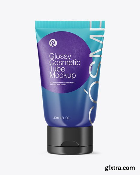 Glossy Cosmetic Tube Mockup 67095