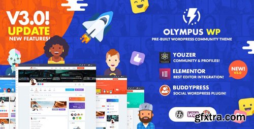 ThemeForest - Olympus v3.6 - Social Networking WordPress Theme - 22788499