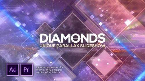 Videohive - Diamonds Unique Parallax Slideshow