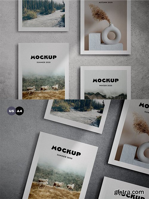 Magazine Cover Mockup Scenes