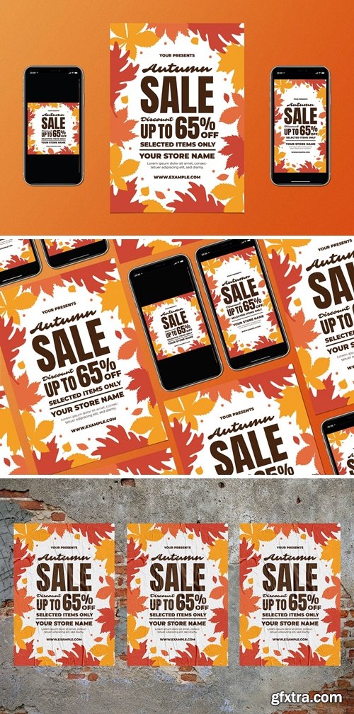 Autumn Sale Flyer Set