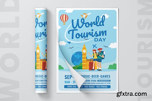 World Tourism Day Flyer Template