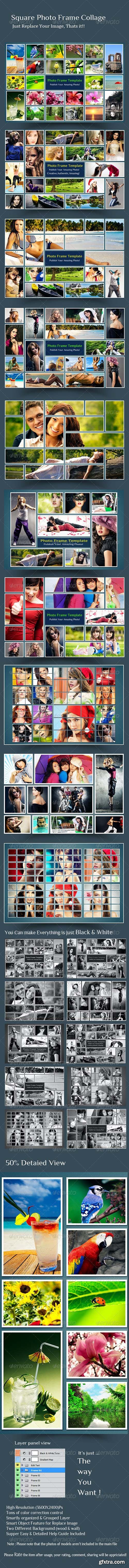 GraphicRiver - Square Photo Frame Collage 7799035