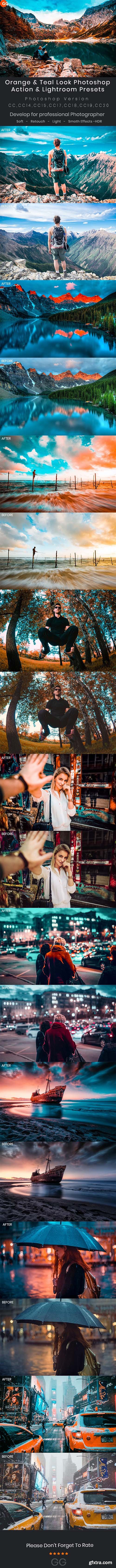 GraphicRiver - Orange & Teal Look Photoshop Action & Lightroom Presets 28205906