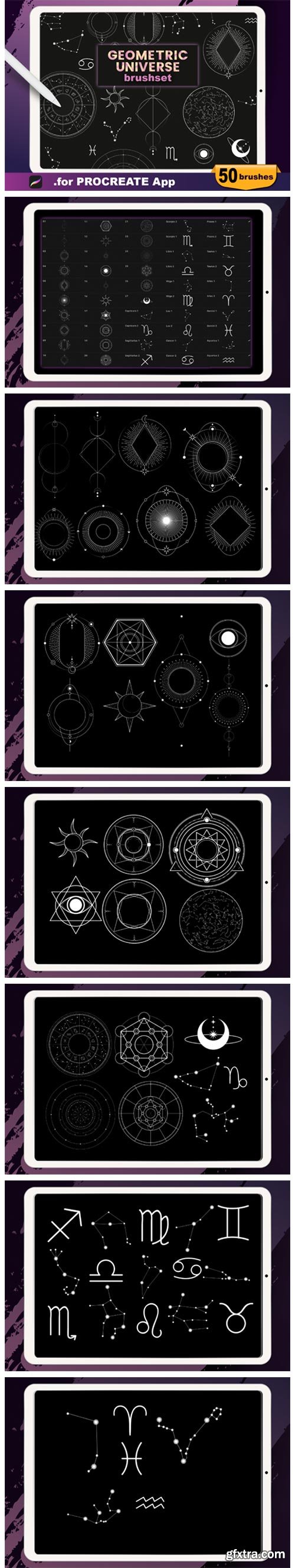 Procreate - Geometric Universe Stamps 4697873