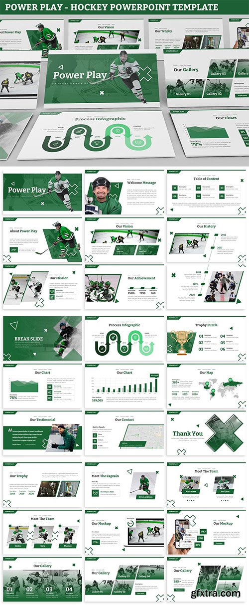 Power Play - Hockey Powerpoint Template