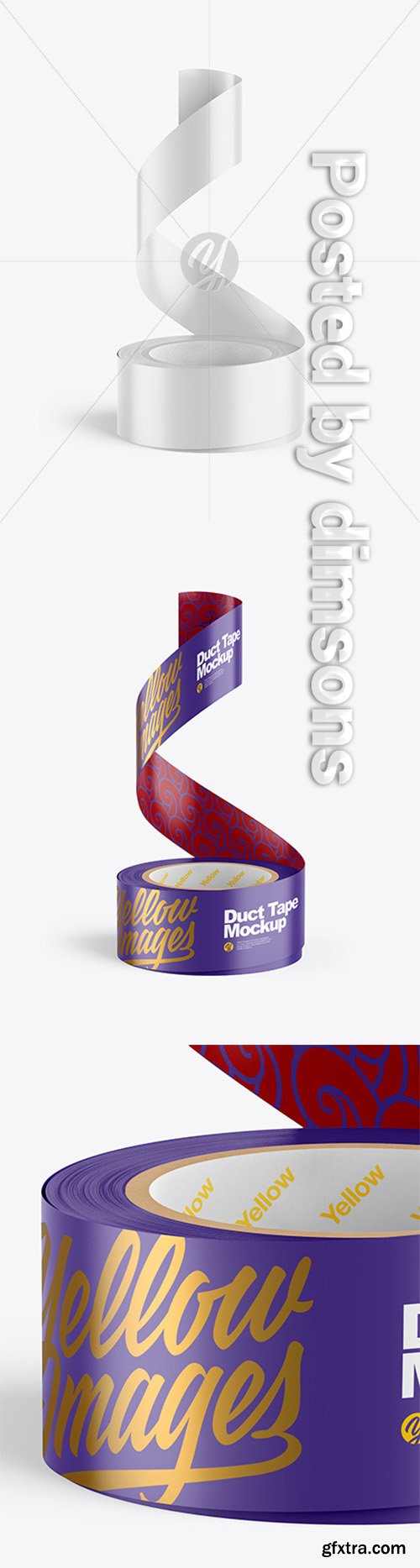 Matte Duct Tape Mockup 66382