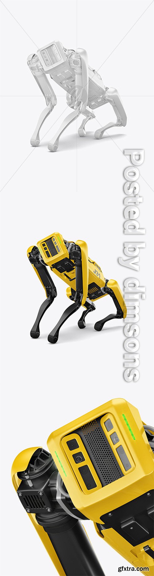 Four-Legged Robot Mockup 66209