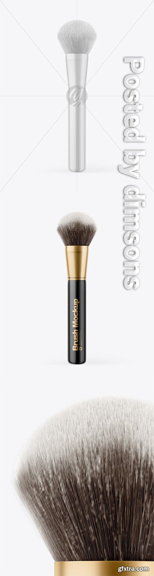 Glossy Powder Brush Mockup 66394