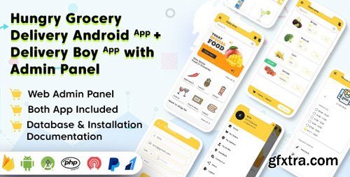 CodeCanyon - Hungry Grocery Delivery Android App and Delivery Boy App with Interactive Admin Panel v1.5 - 26820227 - NULLED