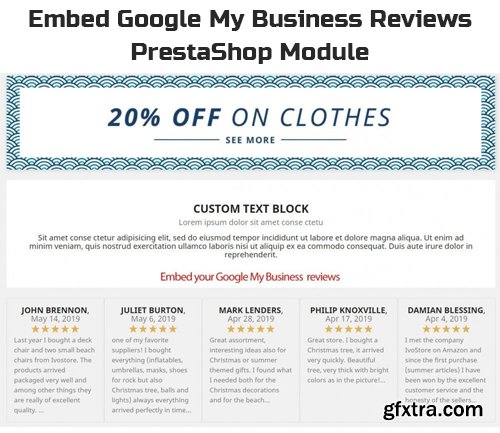 Embed Google My Business Reviews v1.0.11 - PrestaShop Module