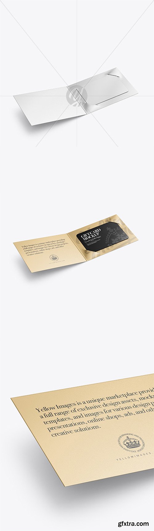 Metallic Gift Card Mockup 64433