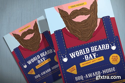 World Beard Day - Flyer Template