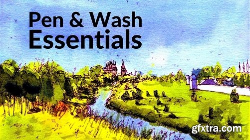 Watercolour Painting - Pen and Wash Sketching ESSENTIALS [Russian Landscapes Part 1]