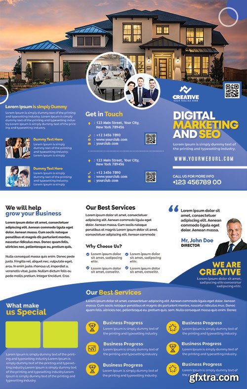 Corporate Brochure Design PSD Template