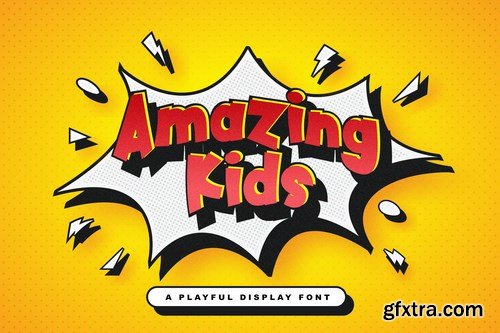 Amazing Kids - Playful Display Font