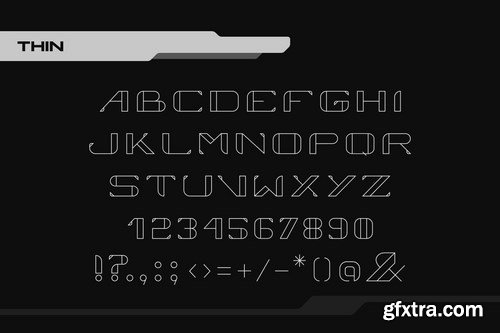 Vortex Technology Sci-fi Future Font