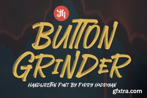 Button Grinder - Display Handwritten Font