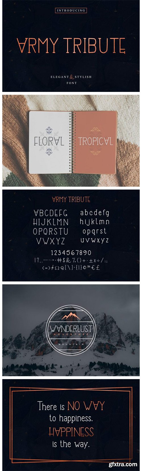 Army Tribute Font