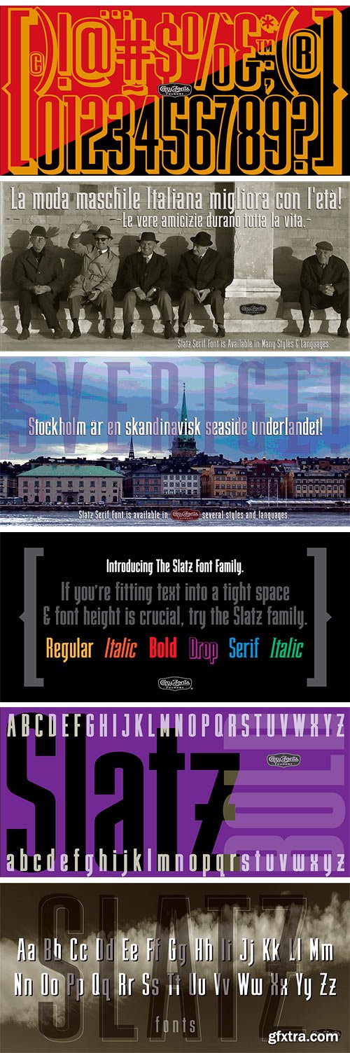 Slatz Font Family