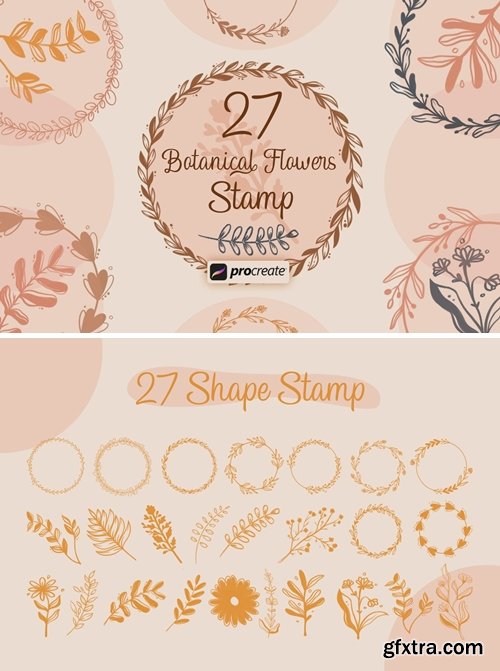 Procreate - Floral V.1 Stamps