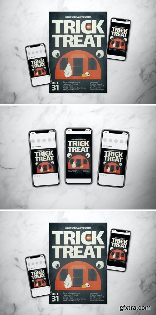 Trick or Treat Flyer Set