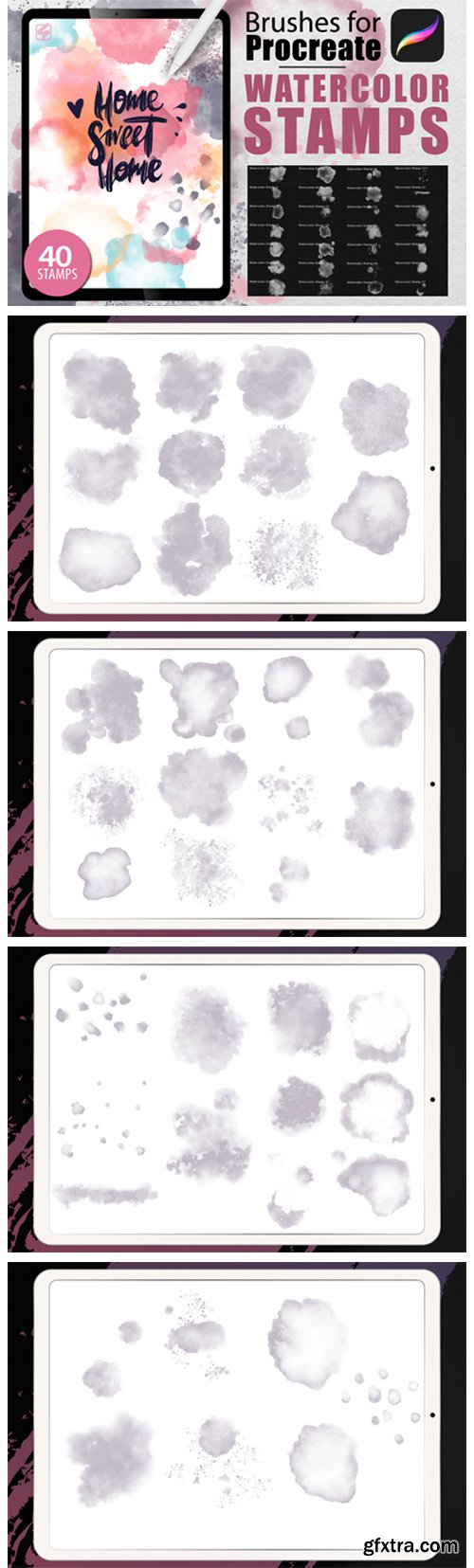 Procreate - Watercolor Stamps 4697904