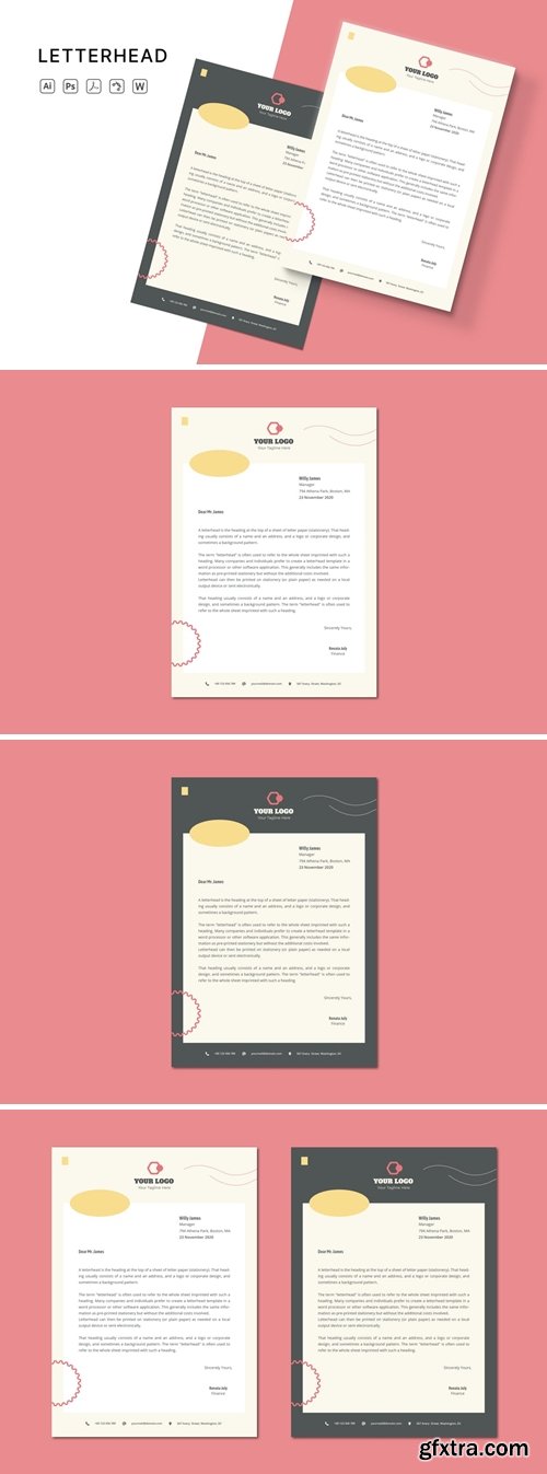 Minimalist Letterhead Templates