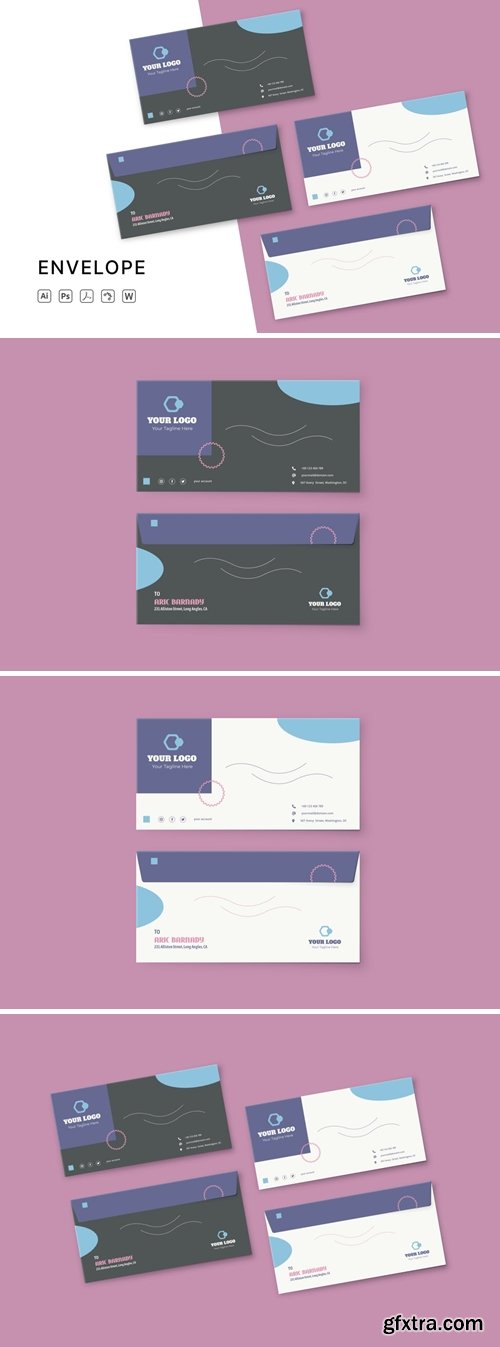 Stationery Envelope Templates