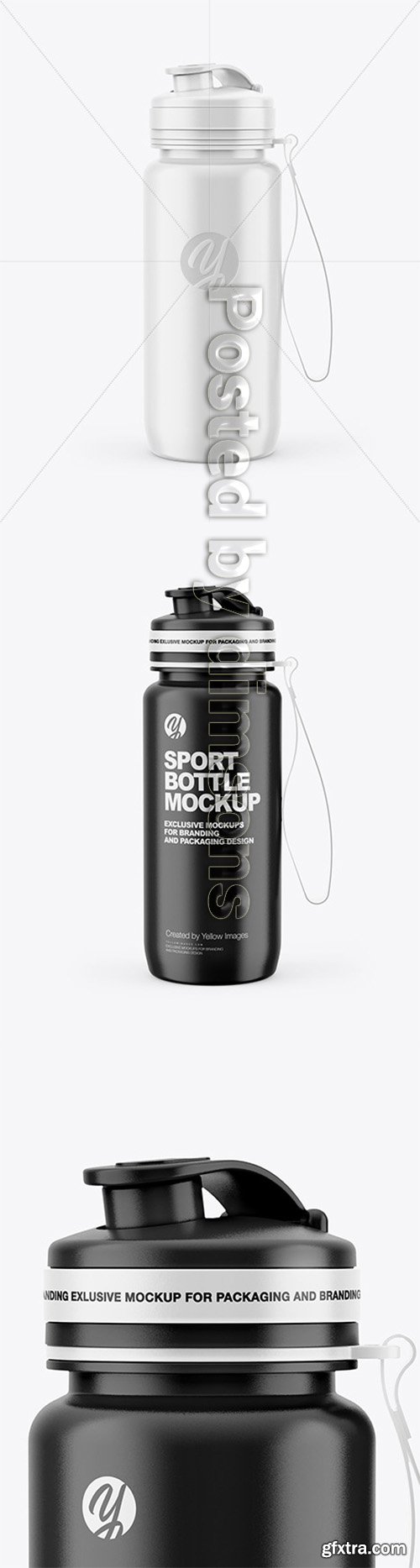 Glossy Sport Bottle Mockup 64040