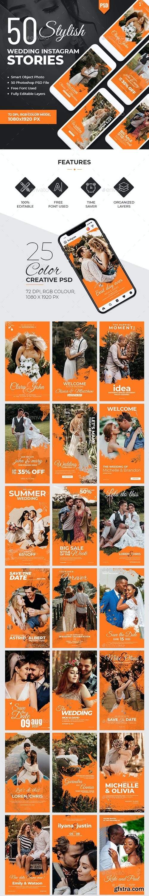 GraphicRiver - Instagram Wedding Stories Banners 28427215