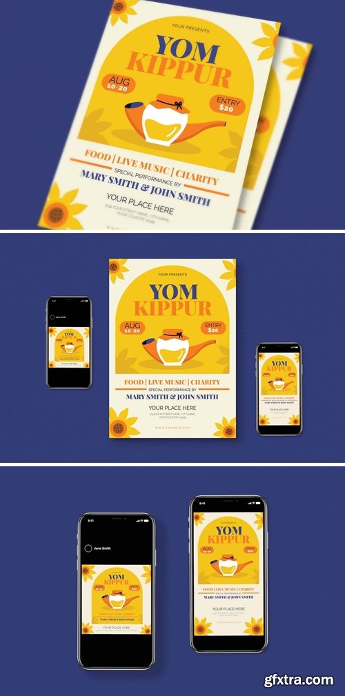 Yom Kipur Flyer Set